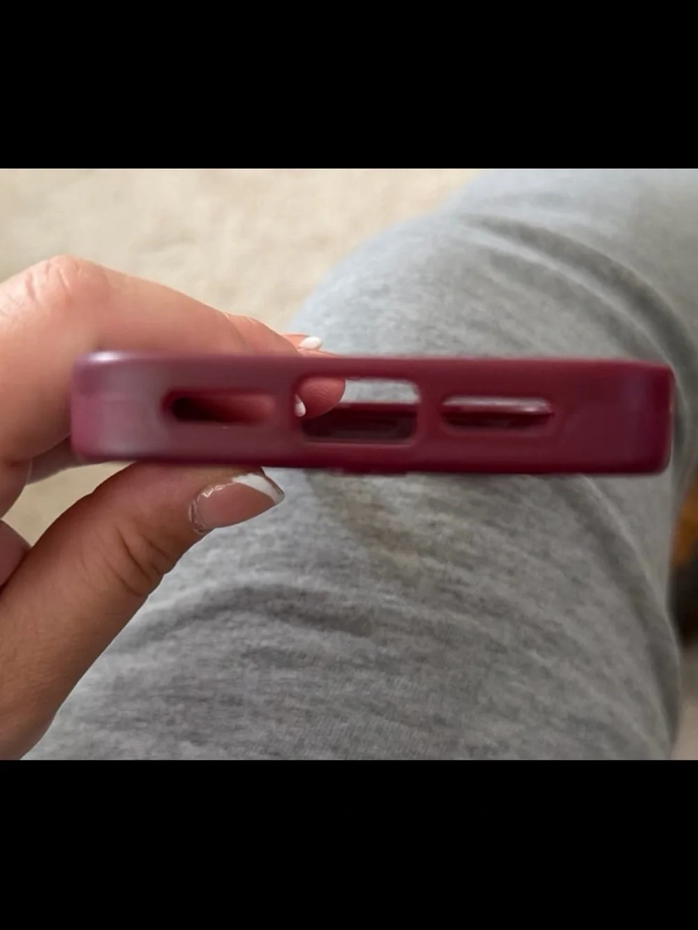 Burgundy 1900 Velvet Caviar IPhone 17 pro case MagSafe